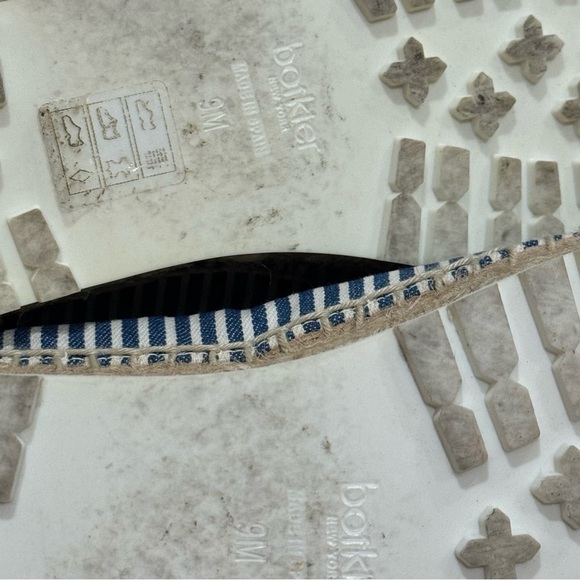 Botkier Wren Nautical Beach Blue and White Platform Espadrilles Women's Size 9 - Picture 8 of 9